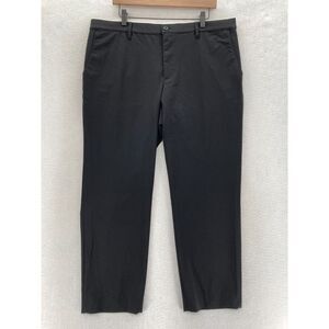 Alberto OEKO-TEX Black Revolutional Slim Fit Pants Mens 38x28 Italian Fabric